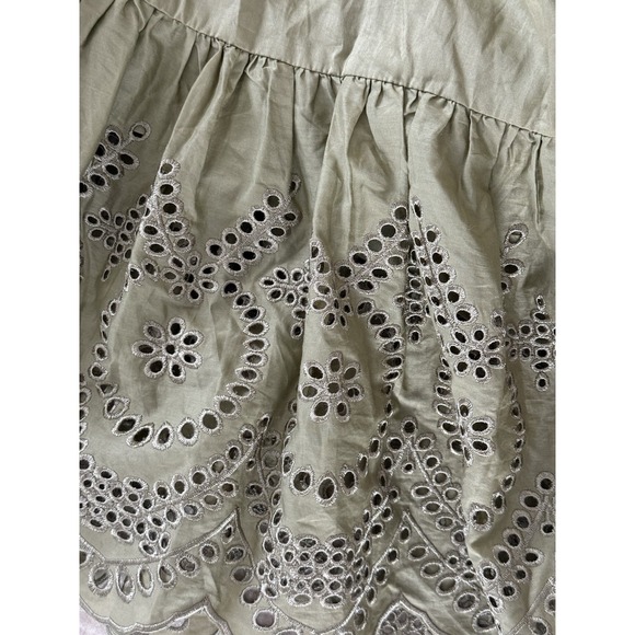 NWT Rails Darlene Eyelet Dress XL Cottage Western Ruffle Cotton Embroidered $278 - Picture 8 of 9